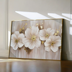 Floral 082 Canvas Art 60 x 40 cm / Black