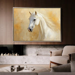 Horses 082 Canvas Art 60 x 40 cm / Black