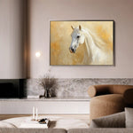 Horses 082 Canvas Art 60 x 40 cm / Black