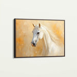 Horses 082 Canvas Art 60 x 40 cm / Black
