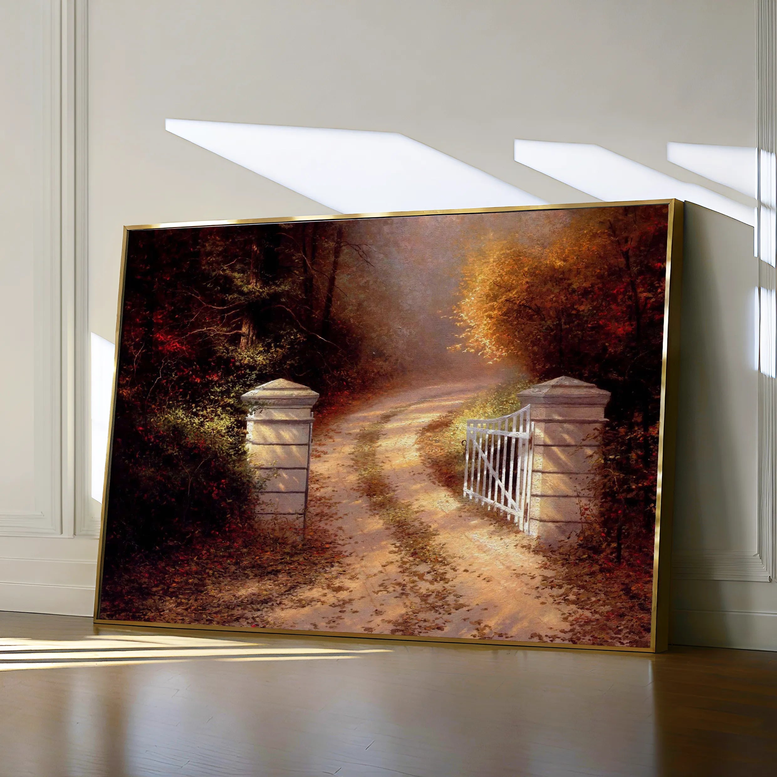 Landscape 082 Canvas Art 18" x 24" / 45 x 60 cm / Black