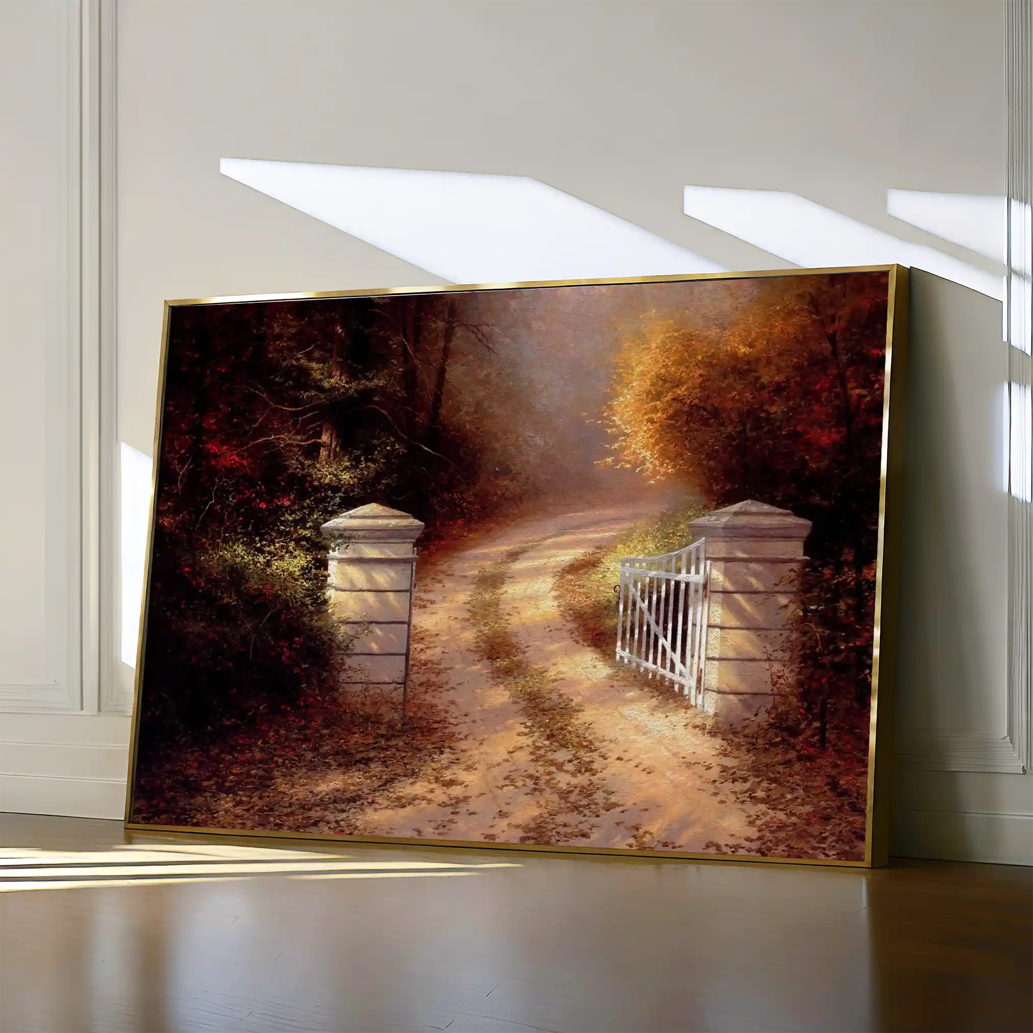 Landscape 082 Canvas Art 60 x 40 cm / Black