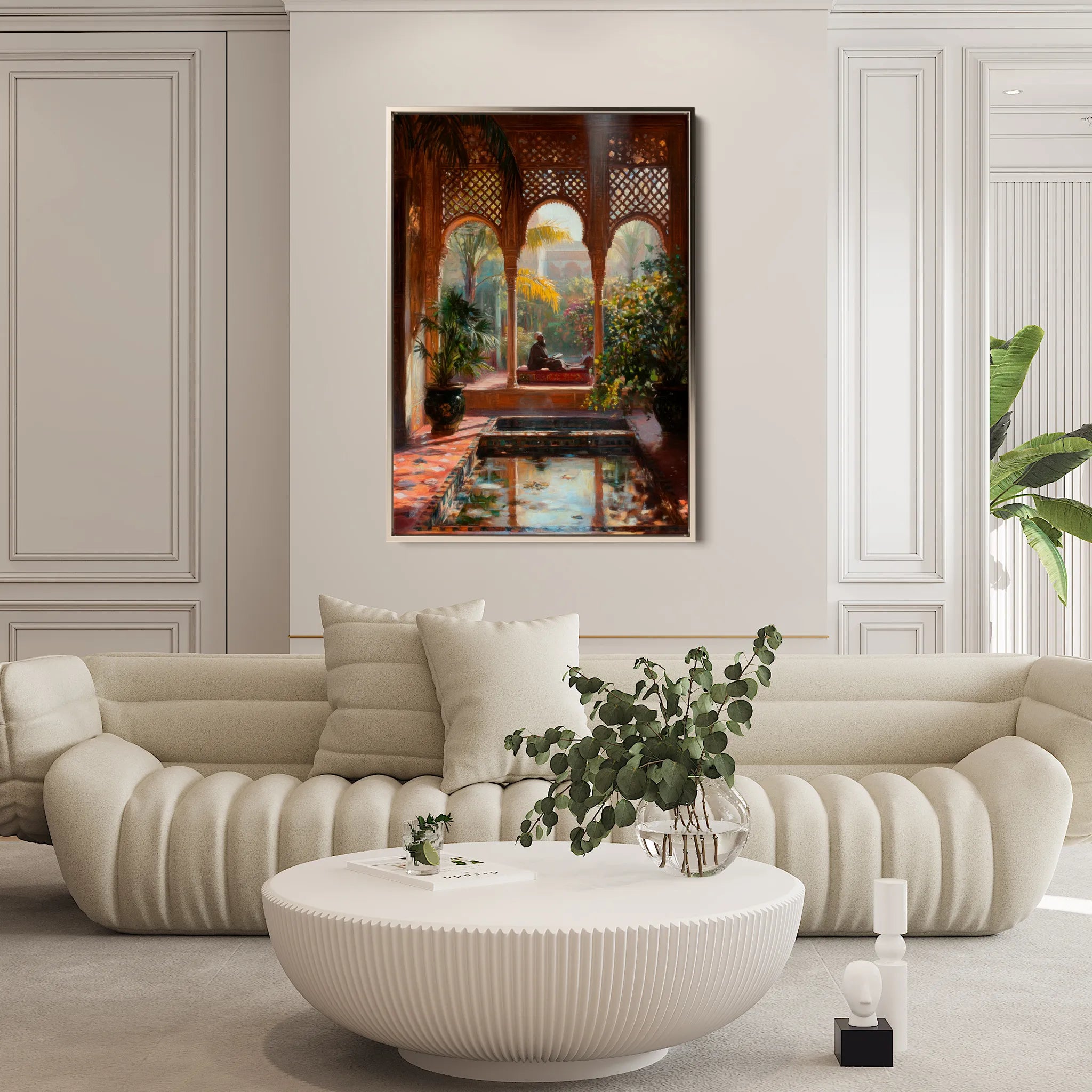 Orientalist 082 Canvas Art 18" x 24" / 45 x 60 cm / Black