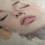 Portrait 082 Canvas Art 18" x 24" / 45 x 60 cm / Black