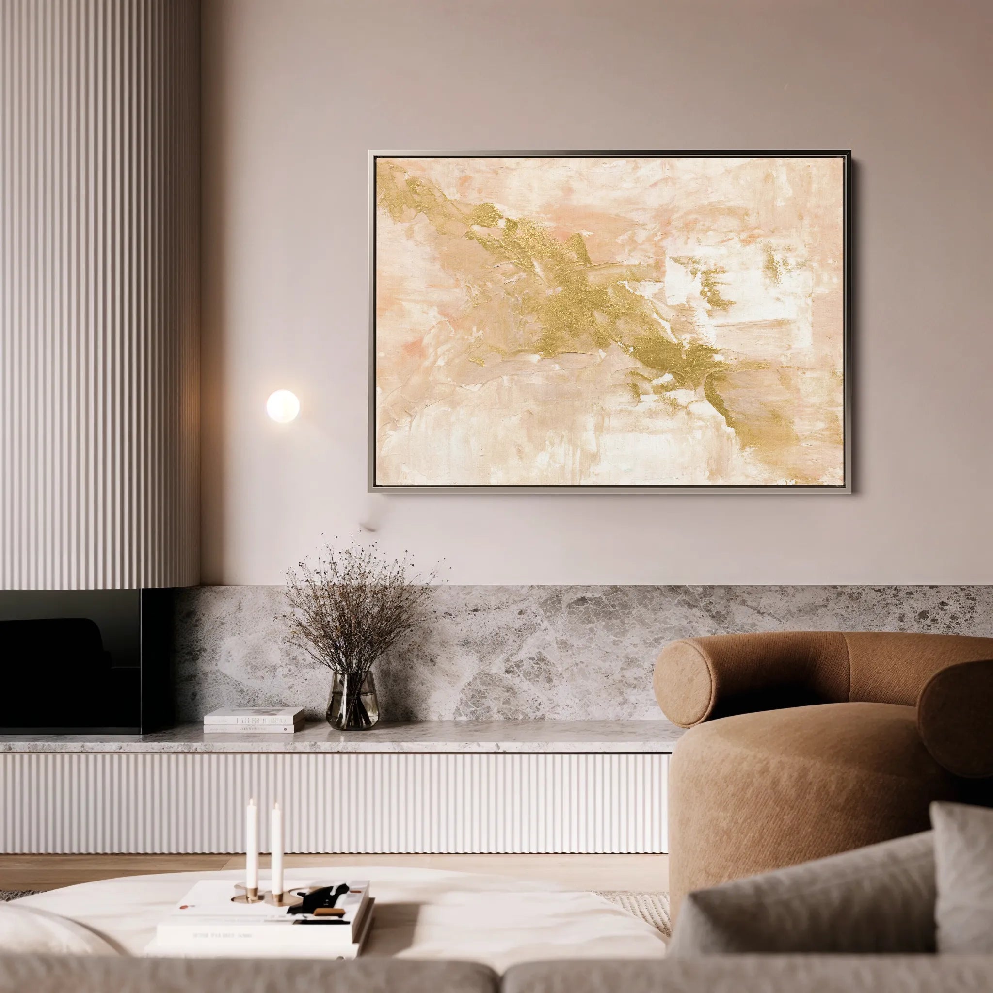 Abstract 083 Canvas Art 18" x 24" / 45 x 60 cm / Black