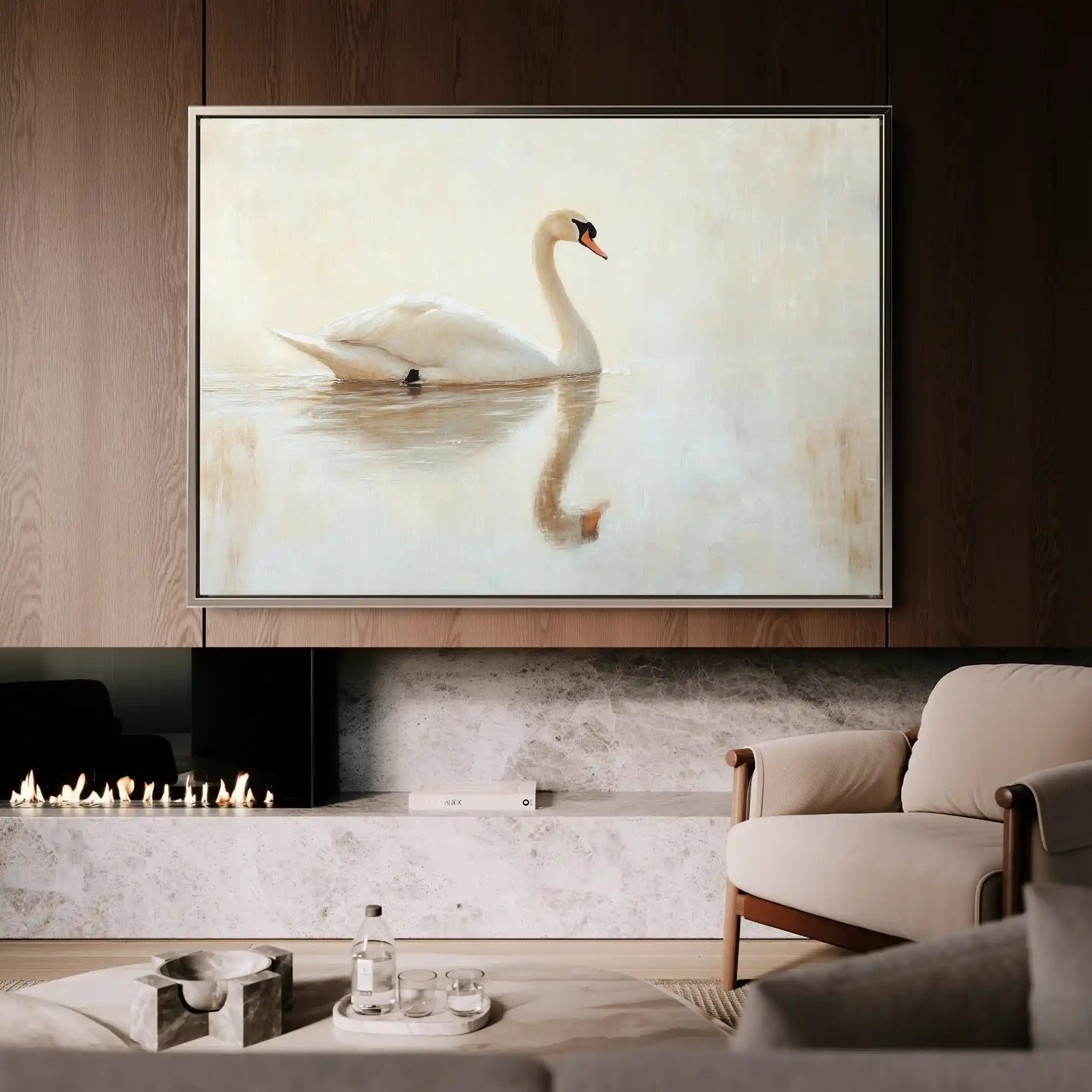 Animals 083 Canvas Art 60 x 40 cm / Black