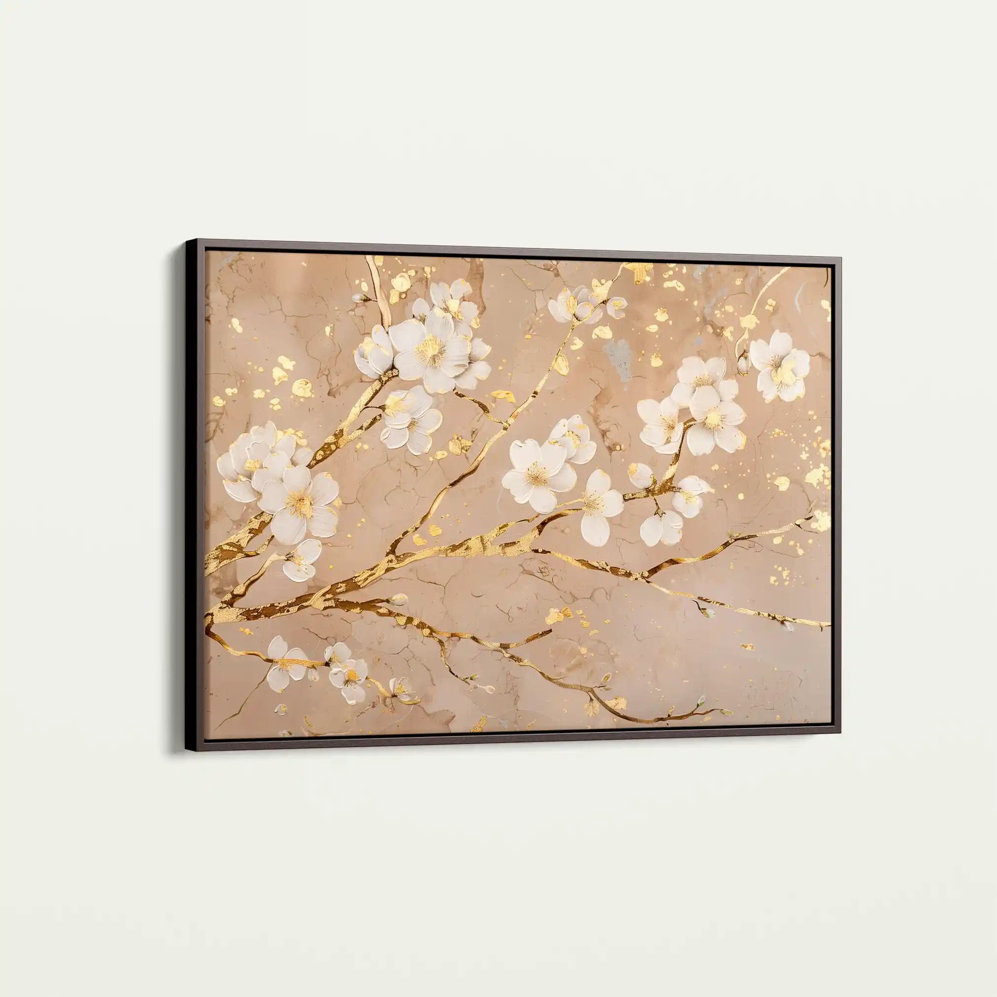 Floral 083 Canvas Art 18" x 24" / 45 x 60 cm / Black