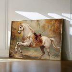 Horses 083 Canvas Art 18" x 24" / 45 x 60 cm / Black