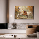 Horses 083 Canvas Art 18" x 24" / 45 x 60 cm / Black