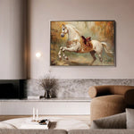 Horses 083 Canvas Art 60 x 40 cm / Black