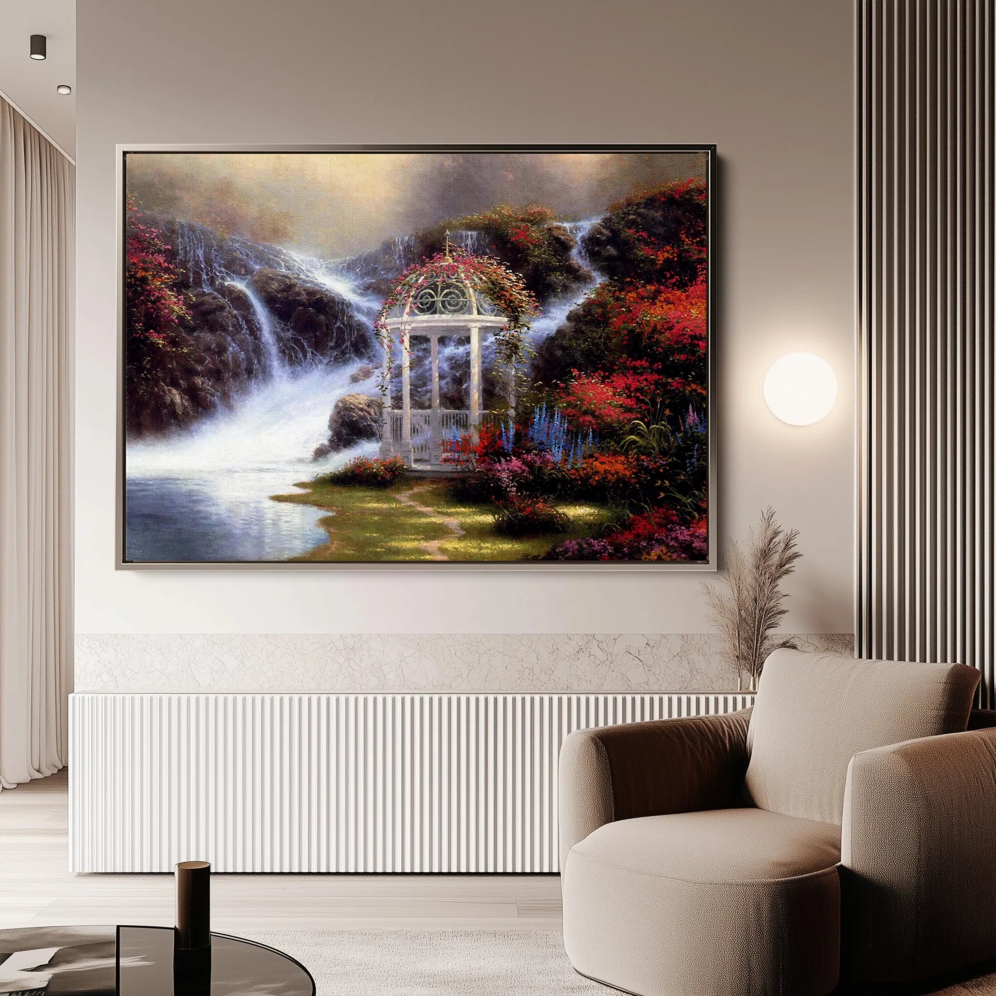 Landscape 083 Canvas Art 18" x 24" / 45 x 60 cm / Black