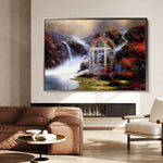 Landscape 083 Canvas Art 18" x 24" / 45 x 60 cm / Black