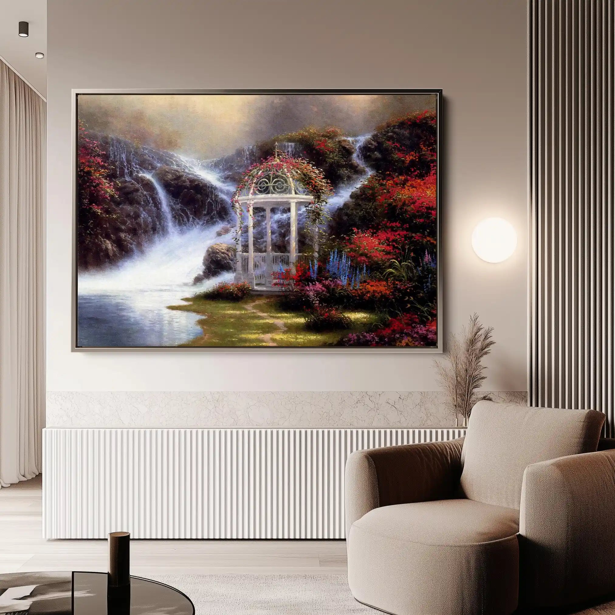 Landscape 083 Canvas Art 60 x 40 cm / Black
