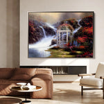 Landscape 083 Canvas Art 60 x 40 cm / Black