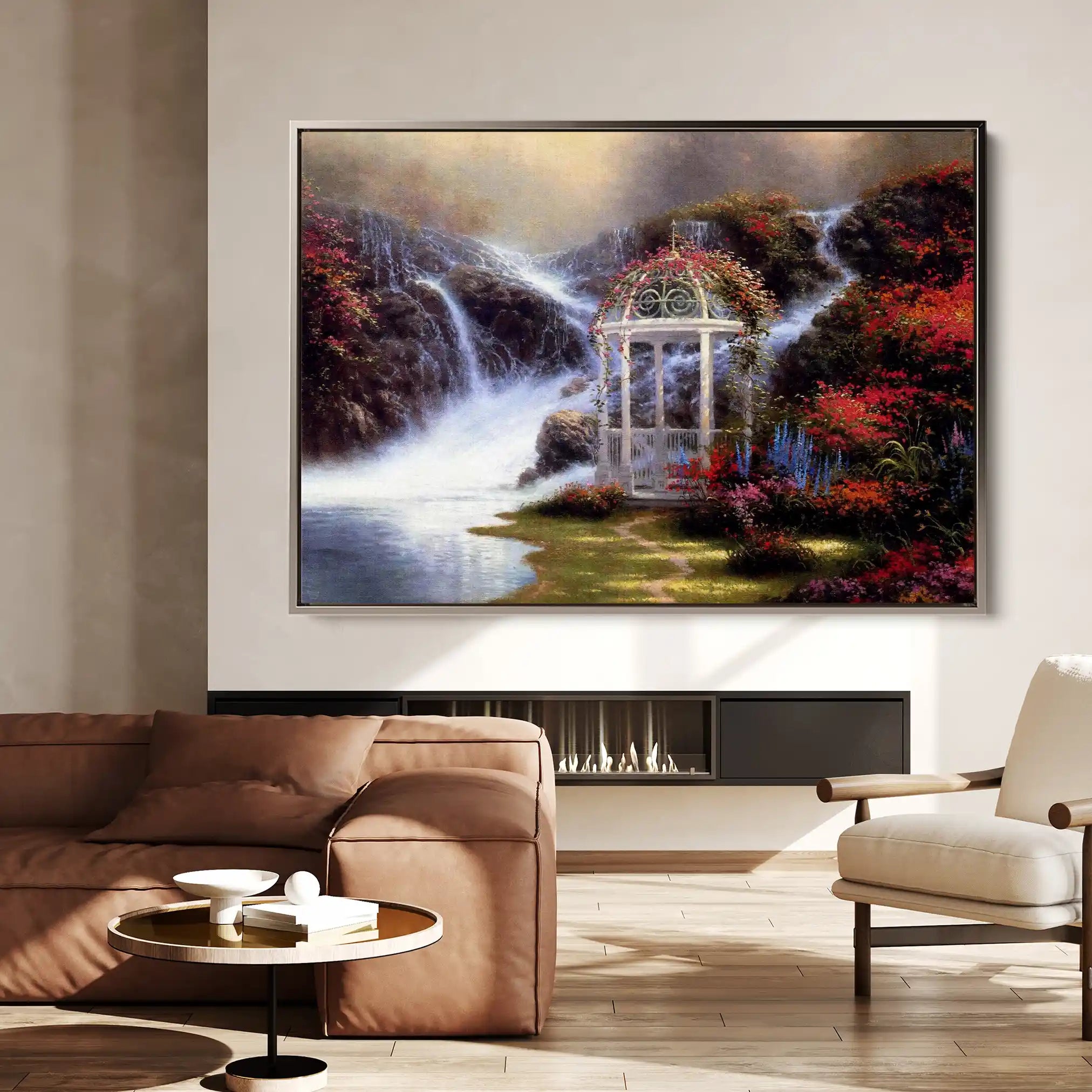 Landscape 083 Canvas Art 60 x 40 cm / Black