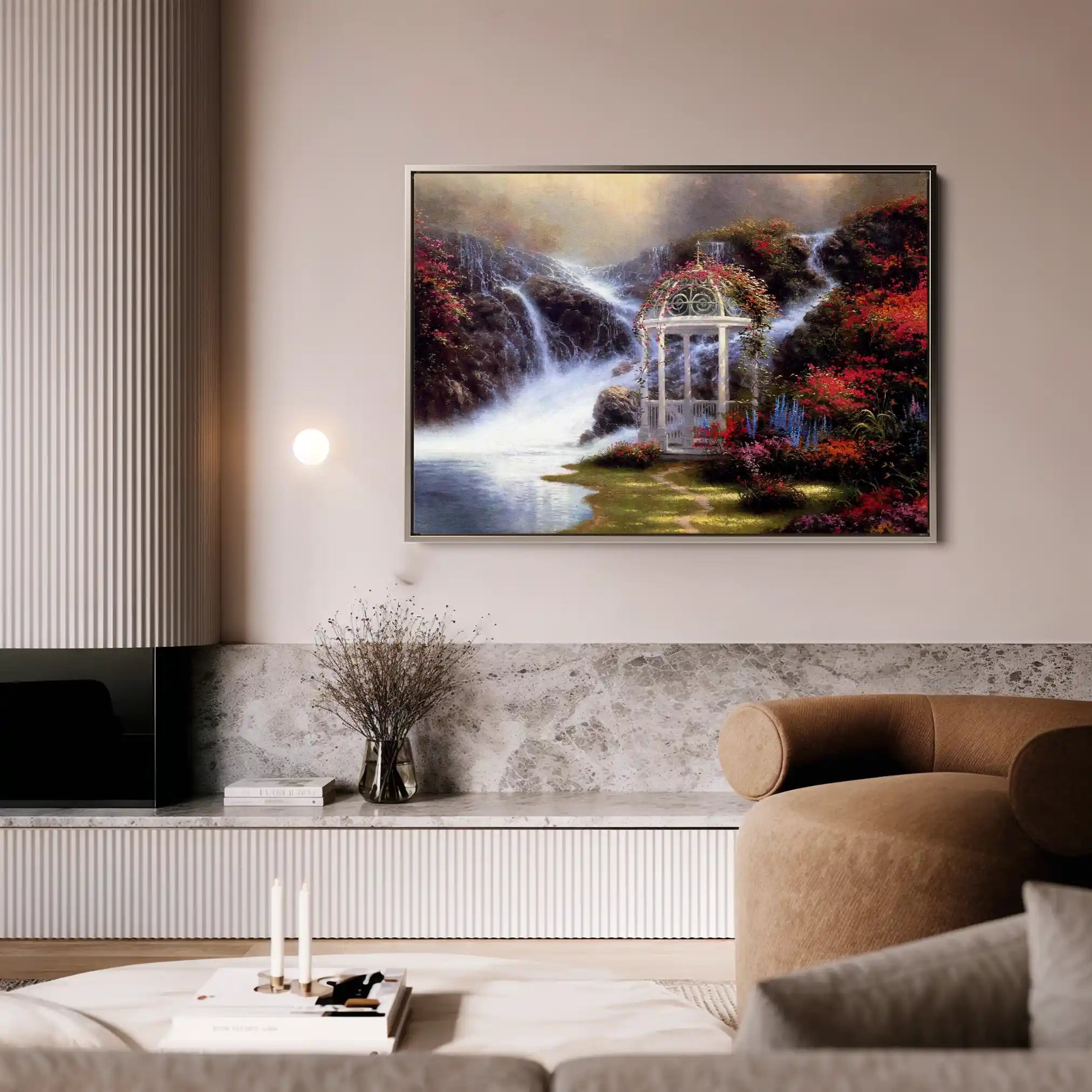 Landscape 083 Canvas Art 60 x 40 cm / Black