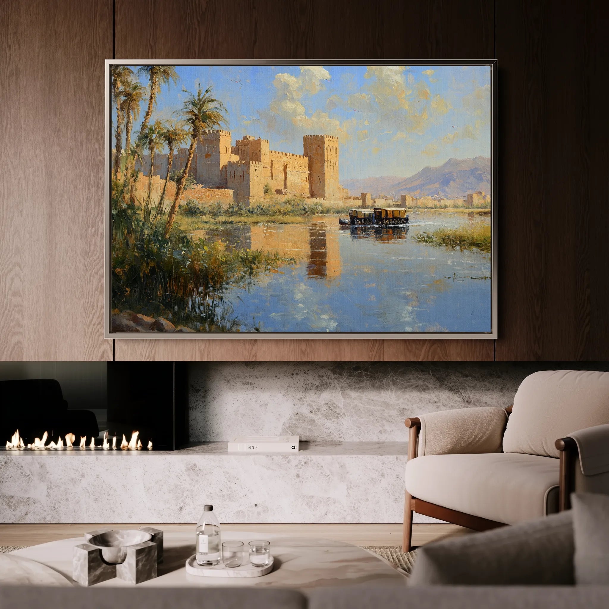 Orientalist 083 Canvas Art 18" x 24" / 45 x 60 cm / Black
