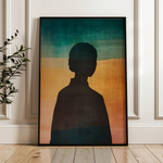Portrait 083 Canvas Art 60 x 40 cm / Black