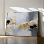 Abstract 084 Canvas Art 18" x 24" / 45 x 60 cm / Black