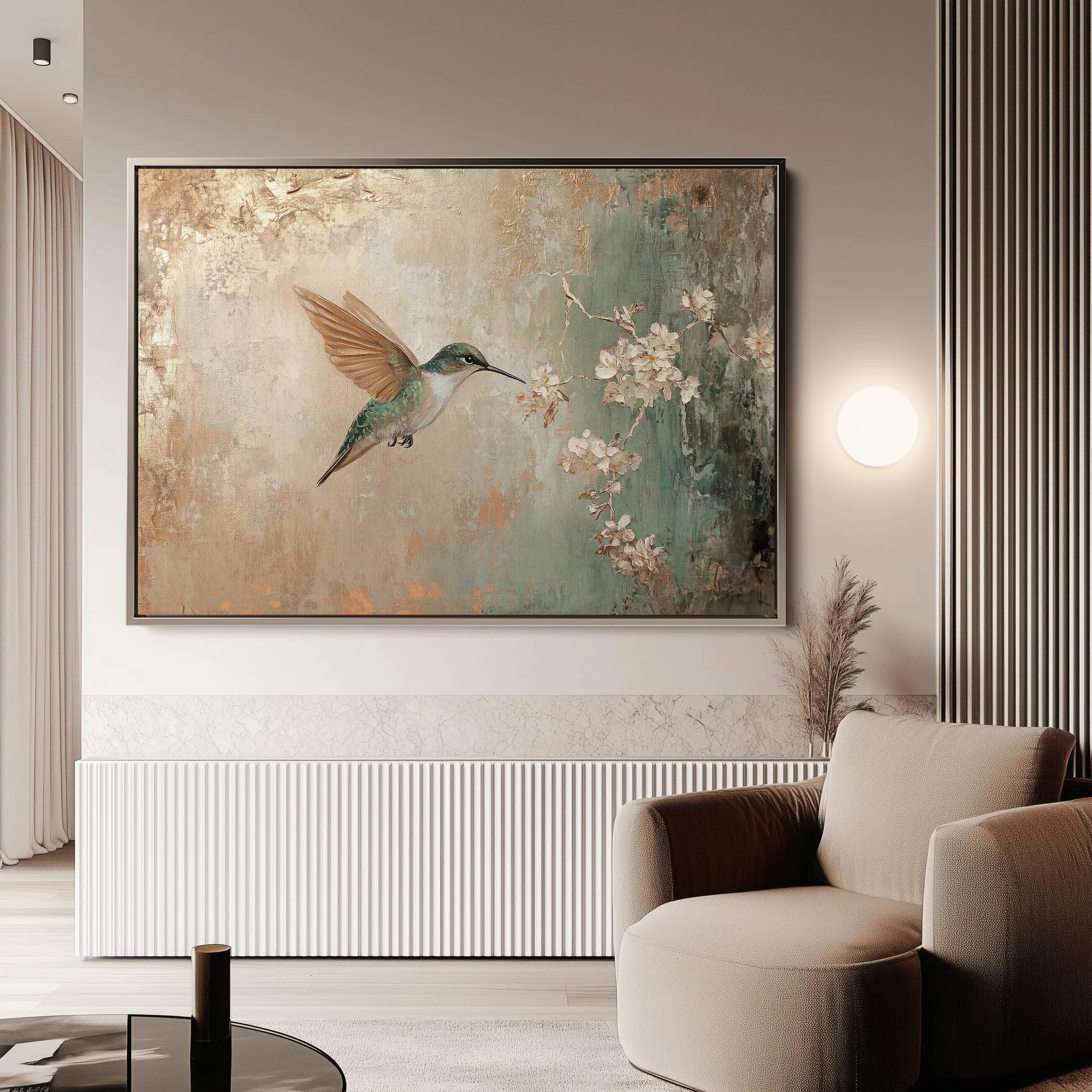 Animals 084 Canvas Art 18" x 24" / 45 x 60 cm / Black