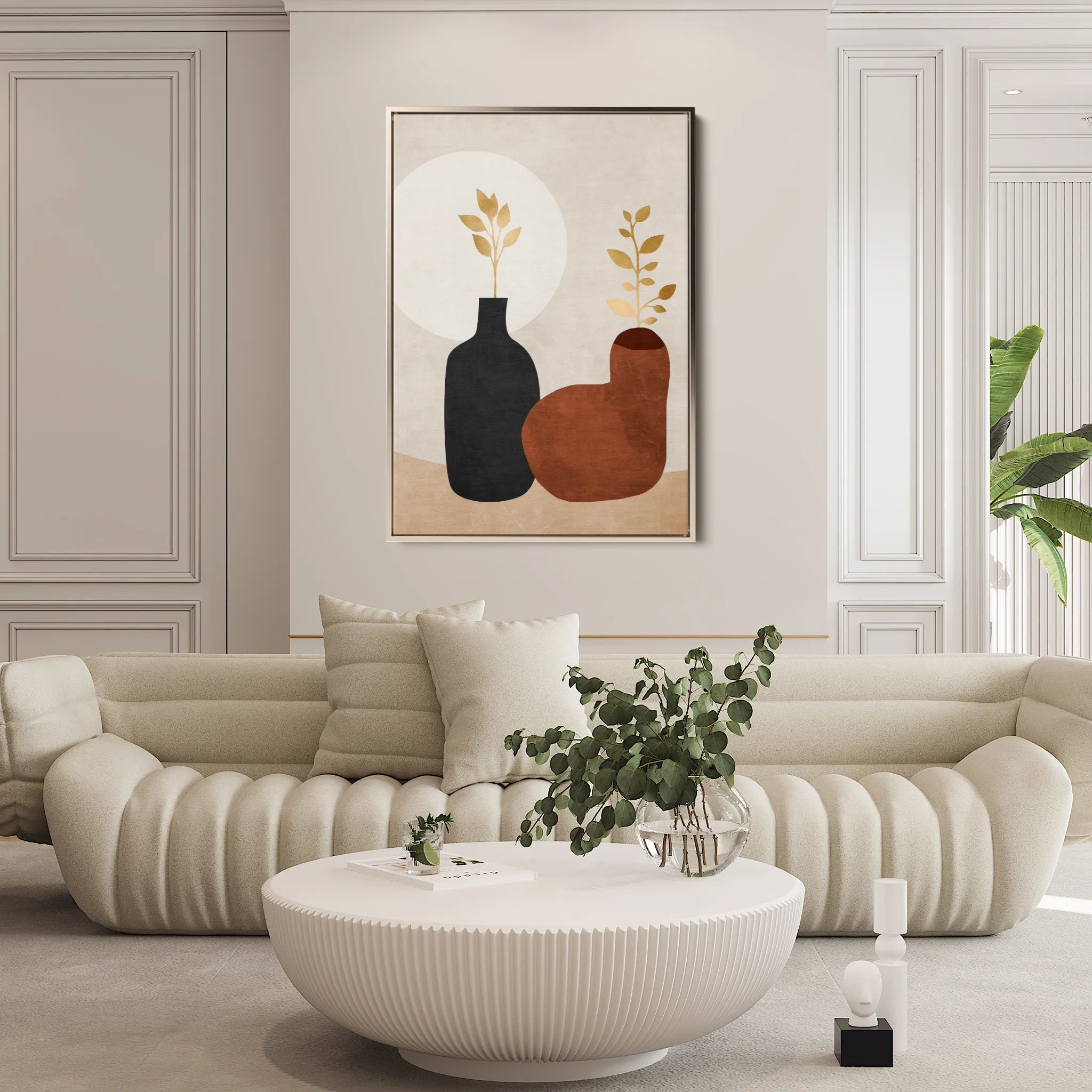 Boho 084 Canvas Art 18" x 24" / 45 x 60 cm / Black
