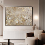 Floral 084 Canvas Art 18" x 24" / 45 x 60 cm / Black