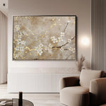 Floral 084 Canvas Art 60 x 40 cm / Black