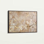 Floral 084 Canvas Art 60 x 40 cm / Black
