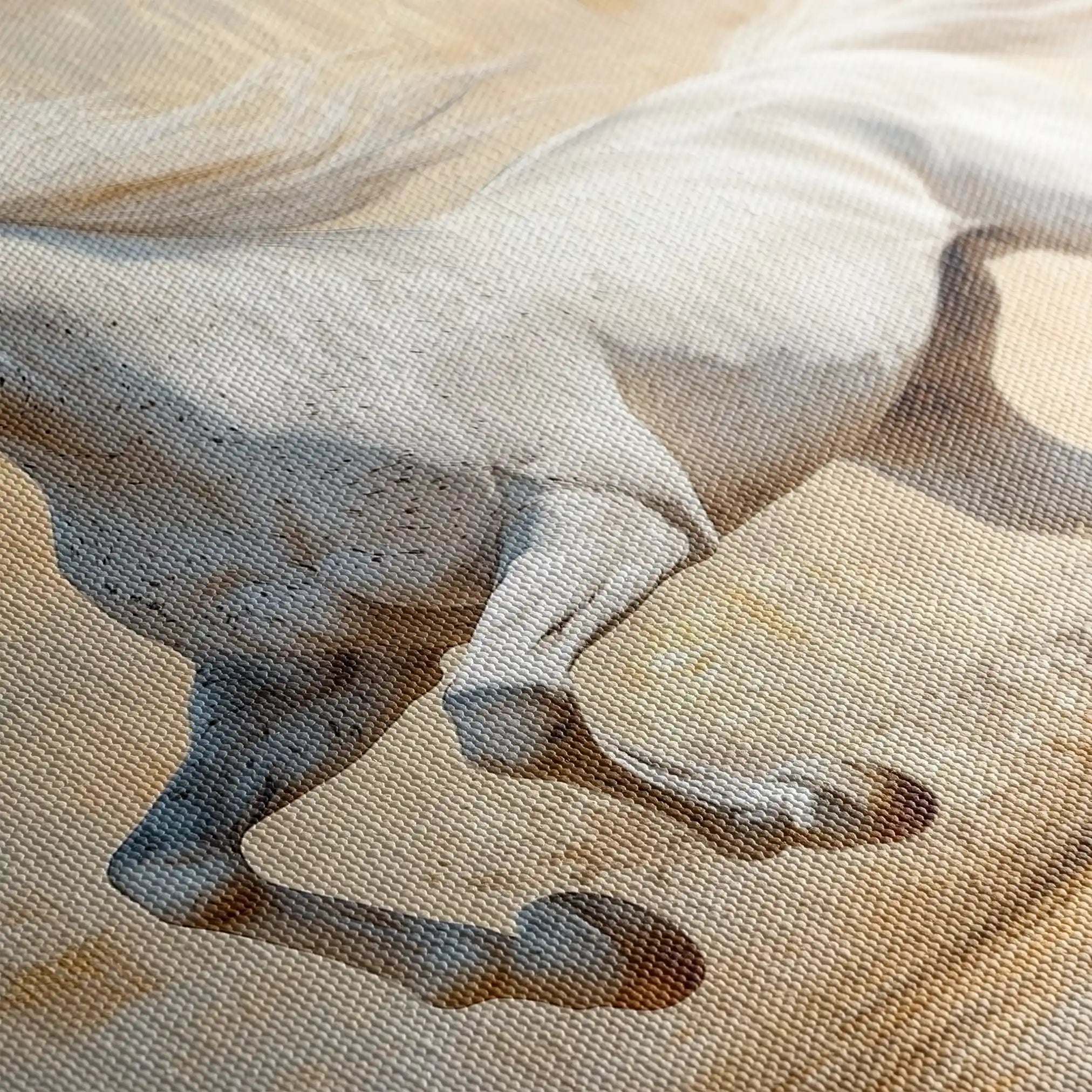 Horses 084 Canvas Art 60 x 40 cm / Black