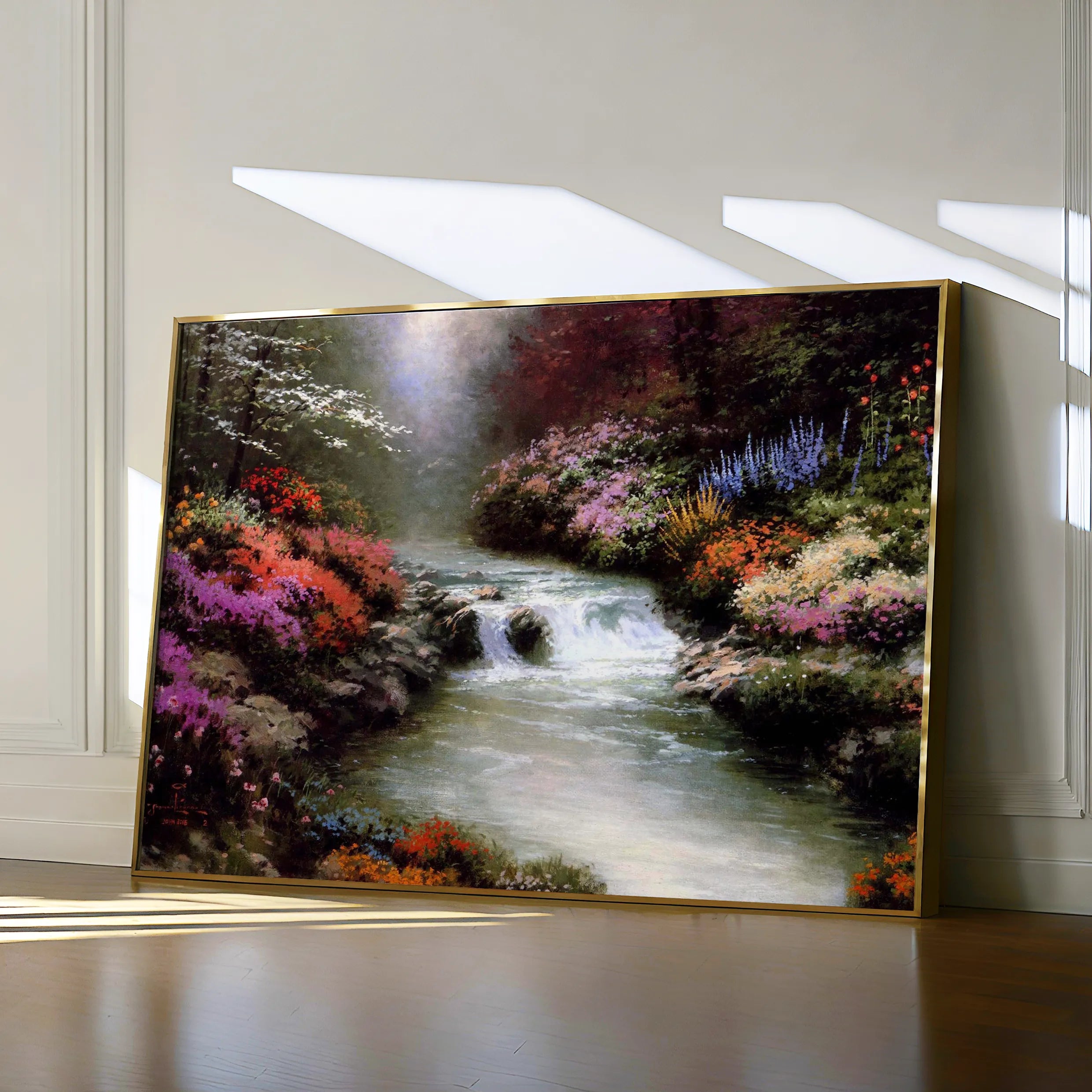 Landscape 084 Canvas Art 18" x 24" / 45 x 60 cm / Black