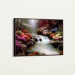 Landscape 084 Canvas Art 18" x 24" / 45 x 60 cm / Black