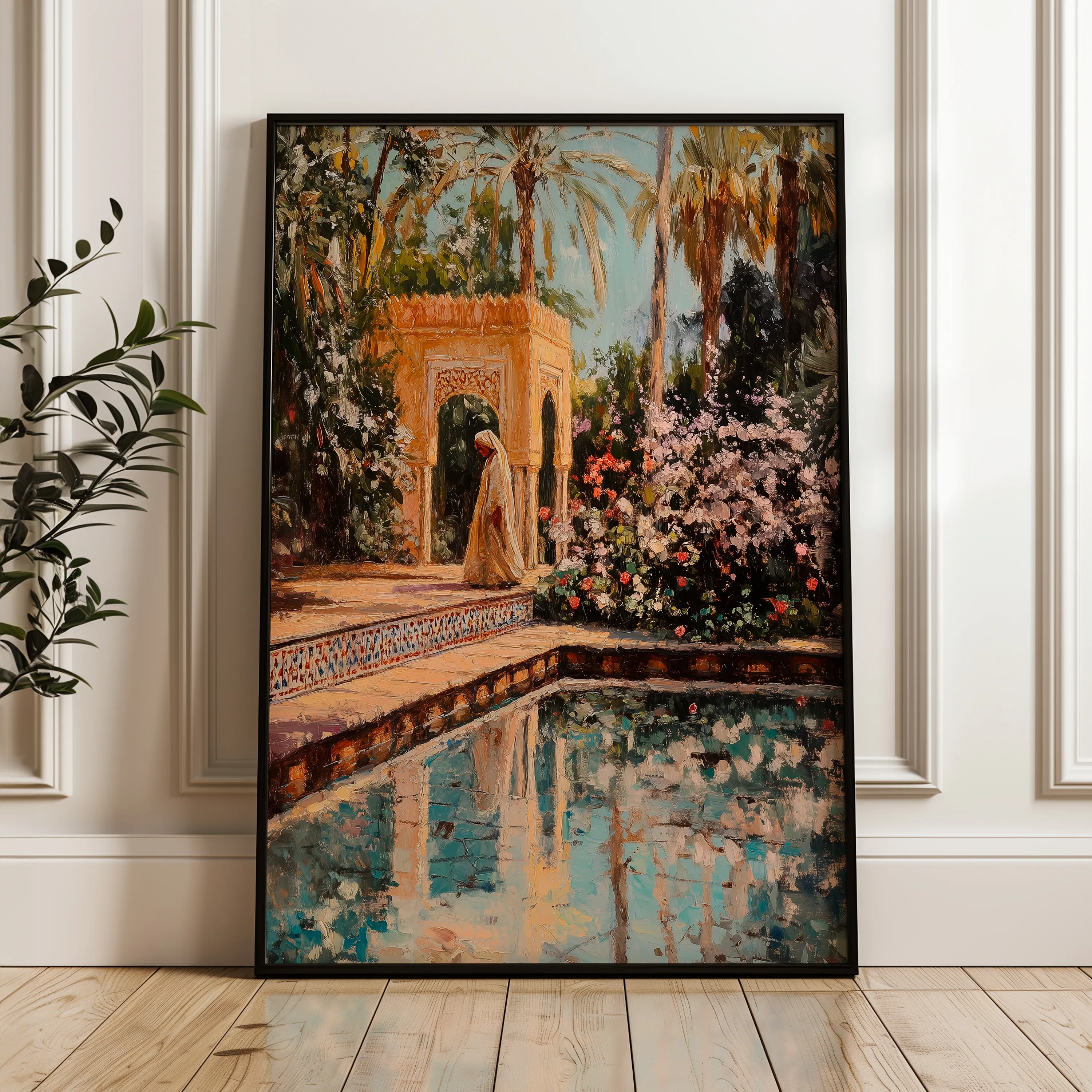 Orientalist 084 Canvas Art 18" x 24" / 45 x 60 cm / Black