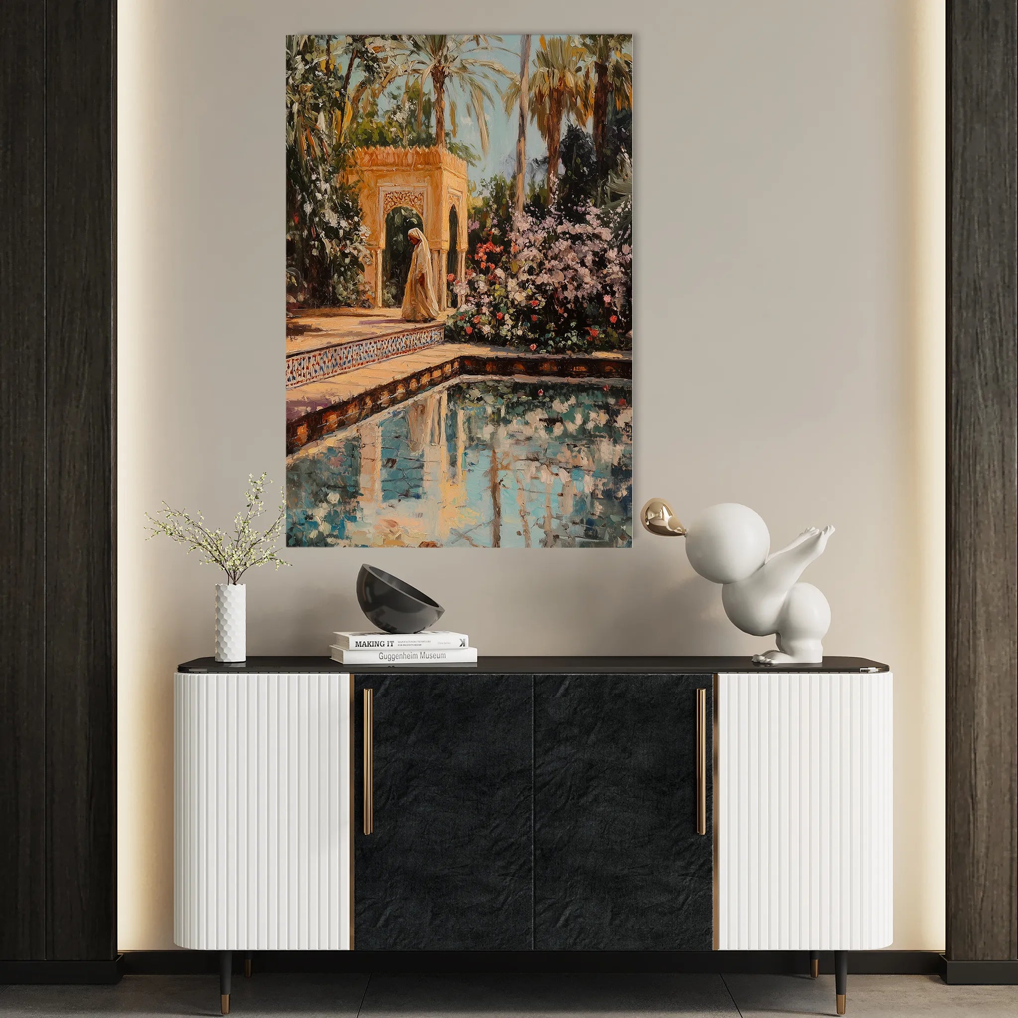 Orientalist 084 Canvas Art 18" x 24" / 45 x 60 cm / Black