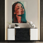 Portrait 084 Canvas Art 18" x 24" / 45 x 60 cm / Black