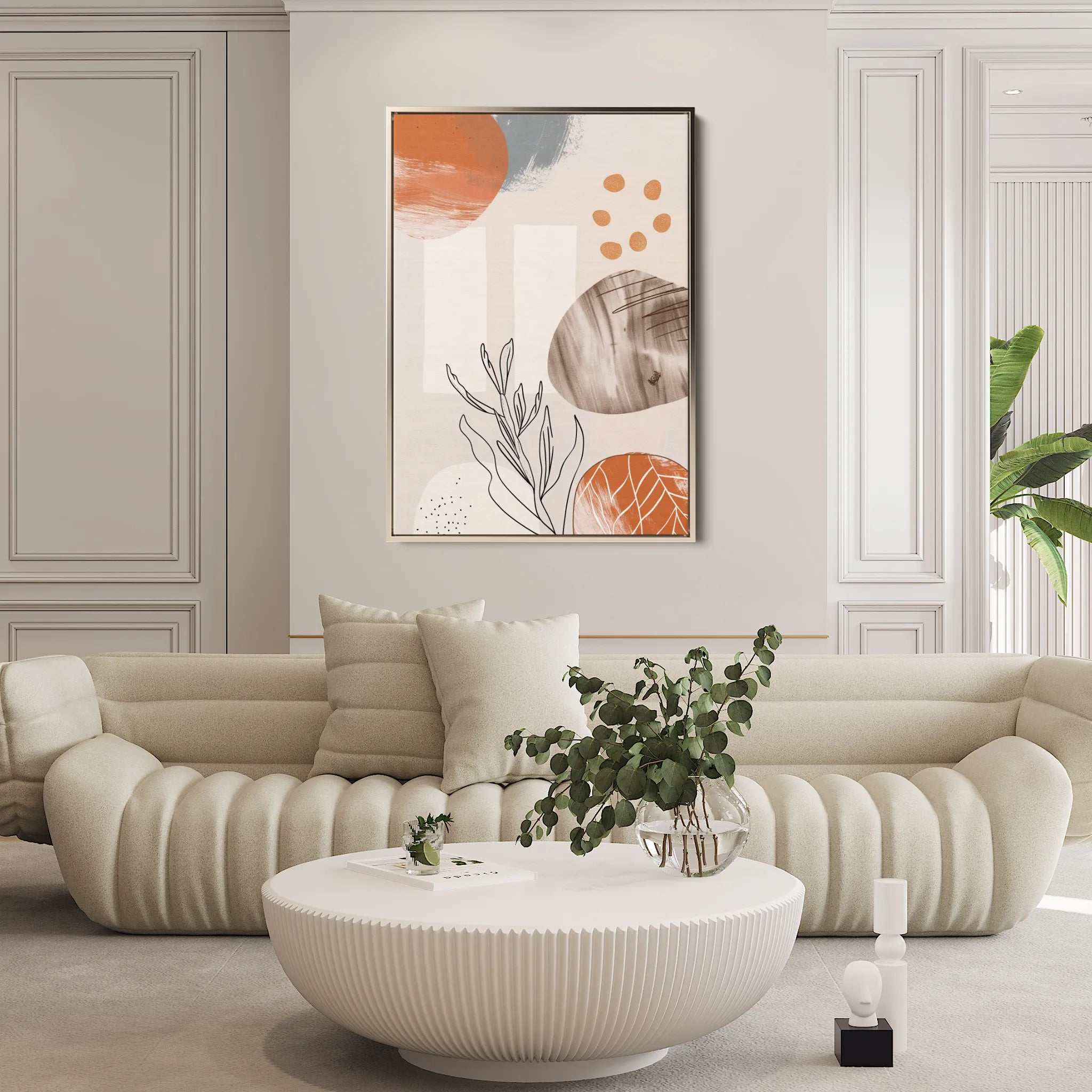 Boho 085 Canvas Art 18" x 24" / 45 x 60 cm / Black