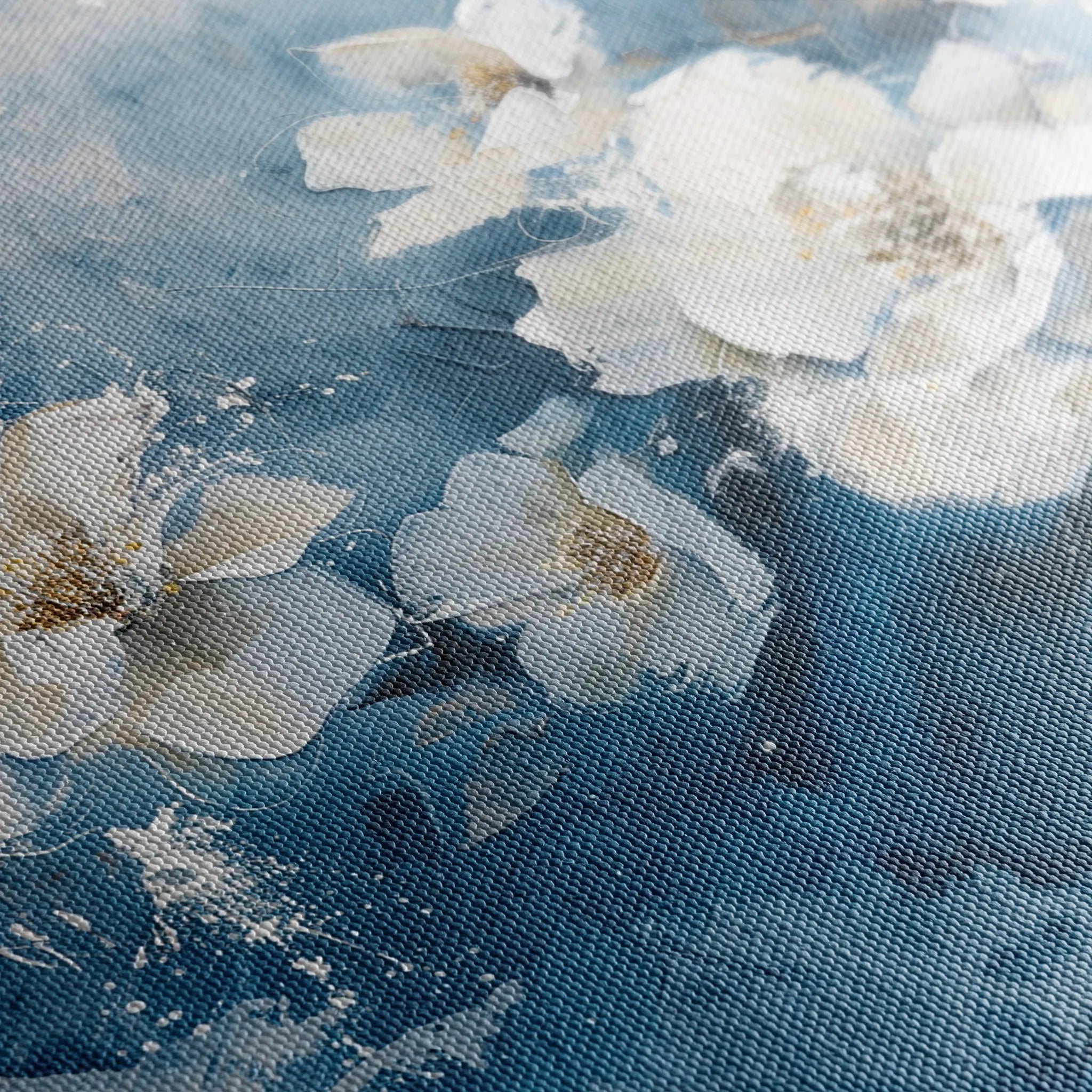 Floral 085 Canvas Art 18" x 24" / 45 x 60 cm / Black
