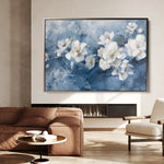 Floral 085 Canvas Art 60 x 40 cm / Black