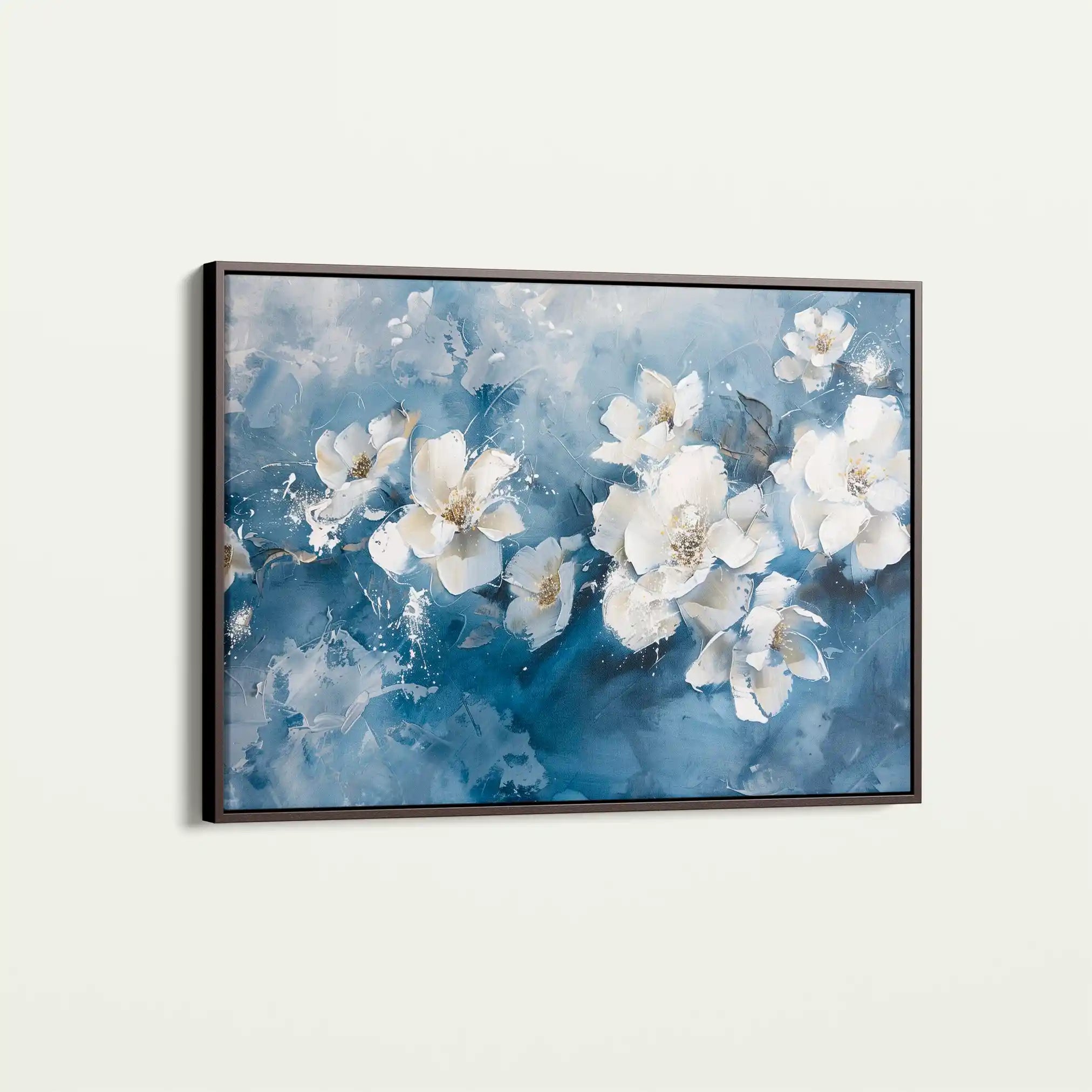 Floral 085 Canvas Art 60 x 40 cm / Black