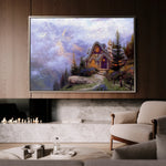 Landscape 085 Canvas Art 18" x 24" / 45 x 60 cm / Black