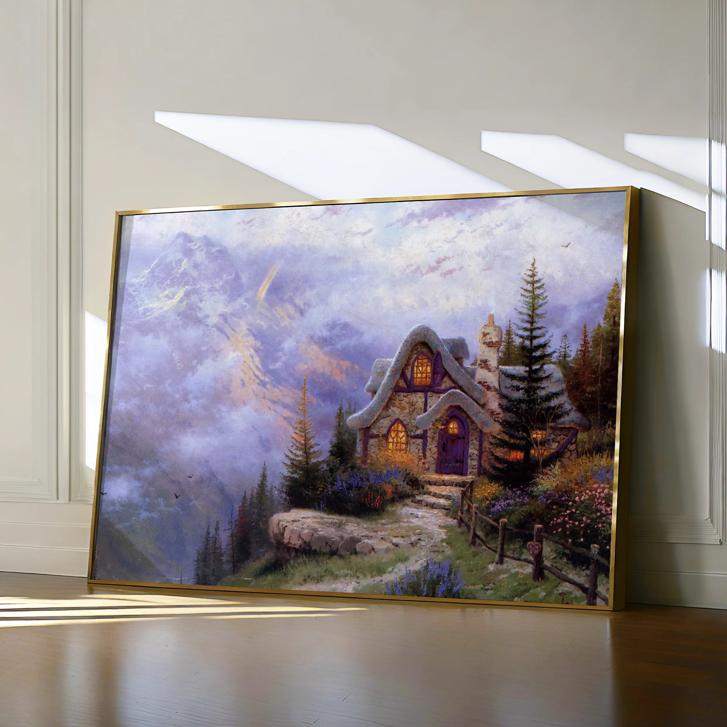 Landscape 085 Canvas Art 18" x 24" / 45 x 60 cm / Black