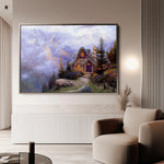 Landscape 085 Canvas Art 18" x 24" / 45 x 60 cm / Black