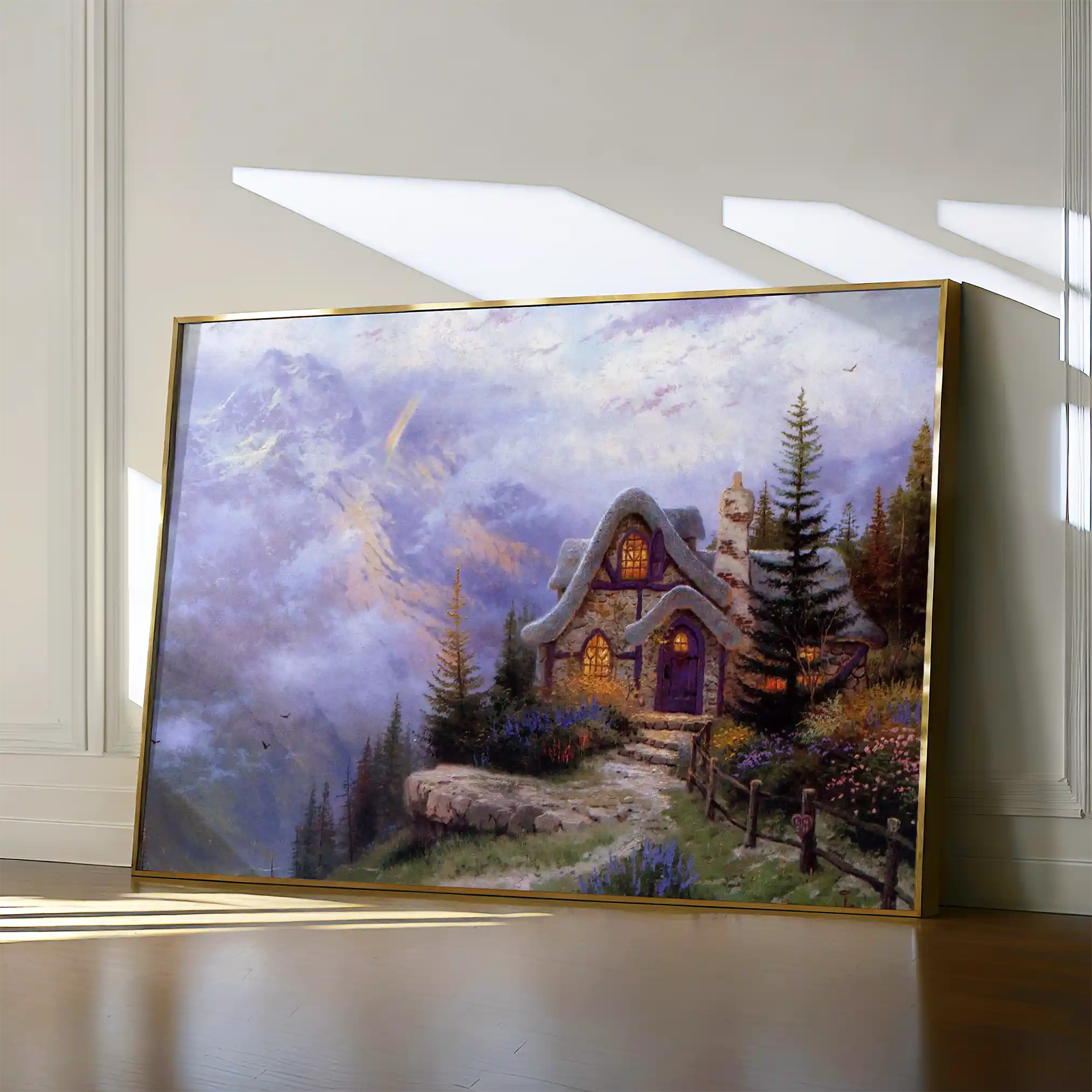 Landscape 085 Canvas Art 60 x 40 cm / Black