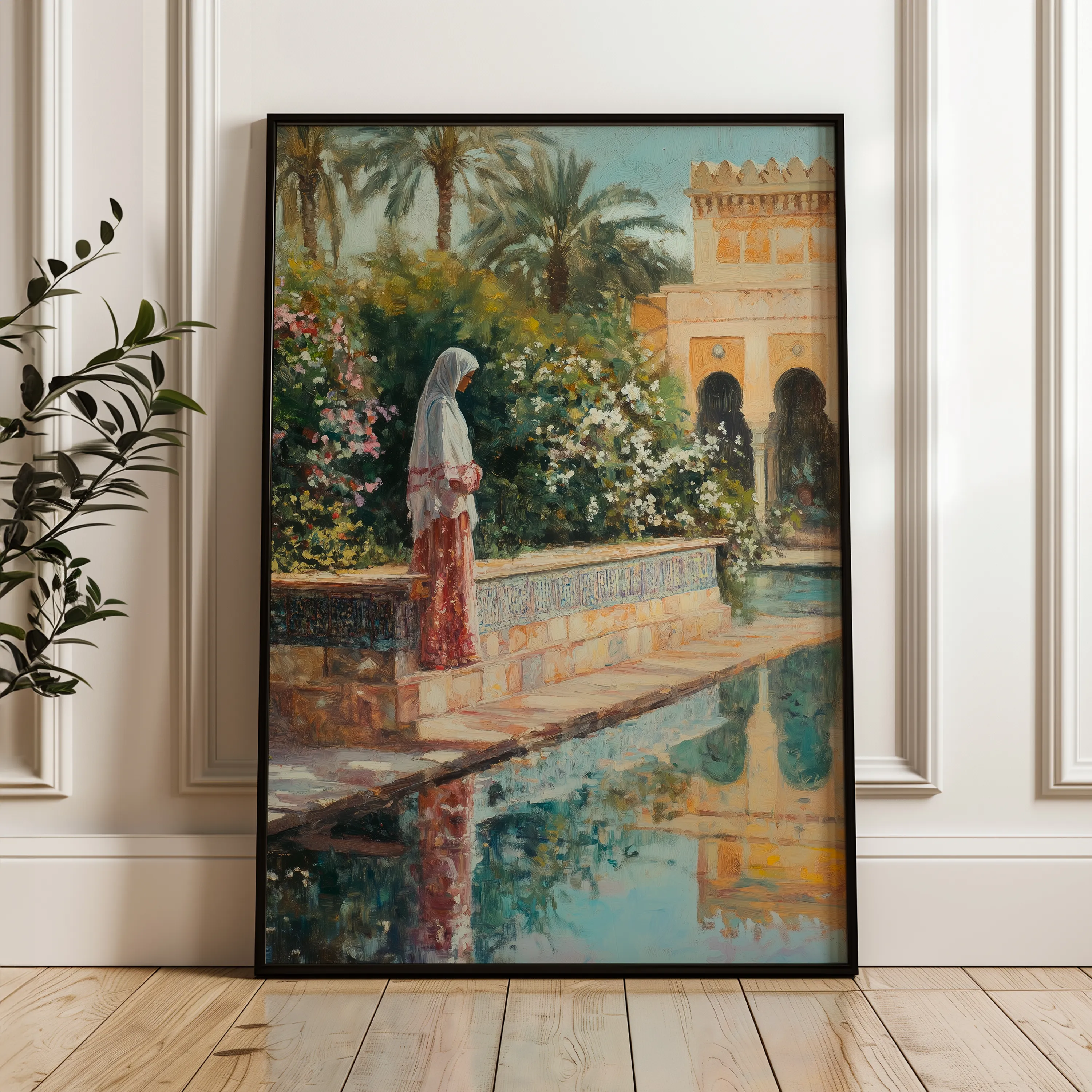 Orientalist 085 Canvas Art 18" x 24" / 45 x 60 cm / Black