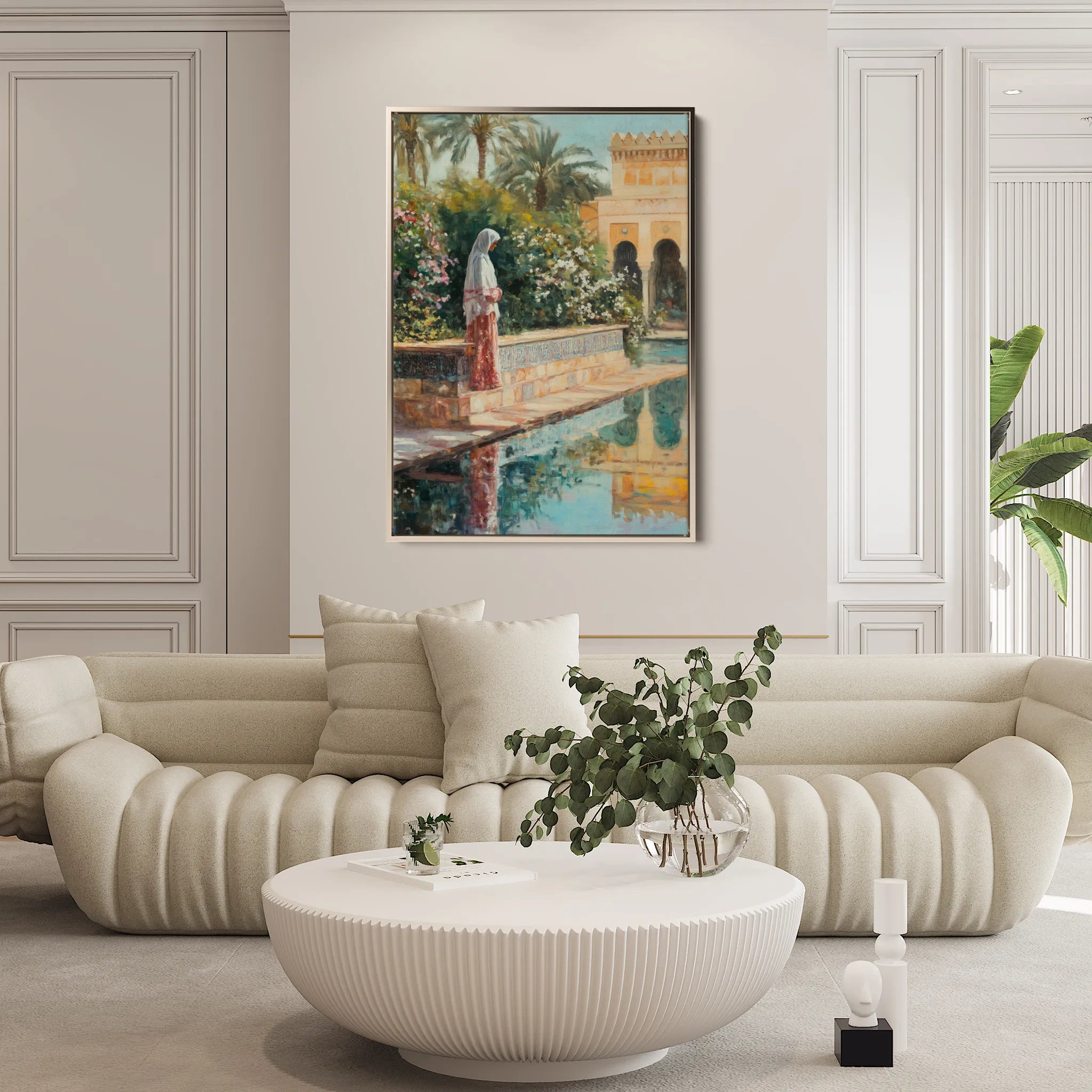 Orientalist 085 Canvas Art 18" x 24" / 45 x 60 cm / Black