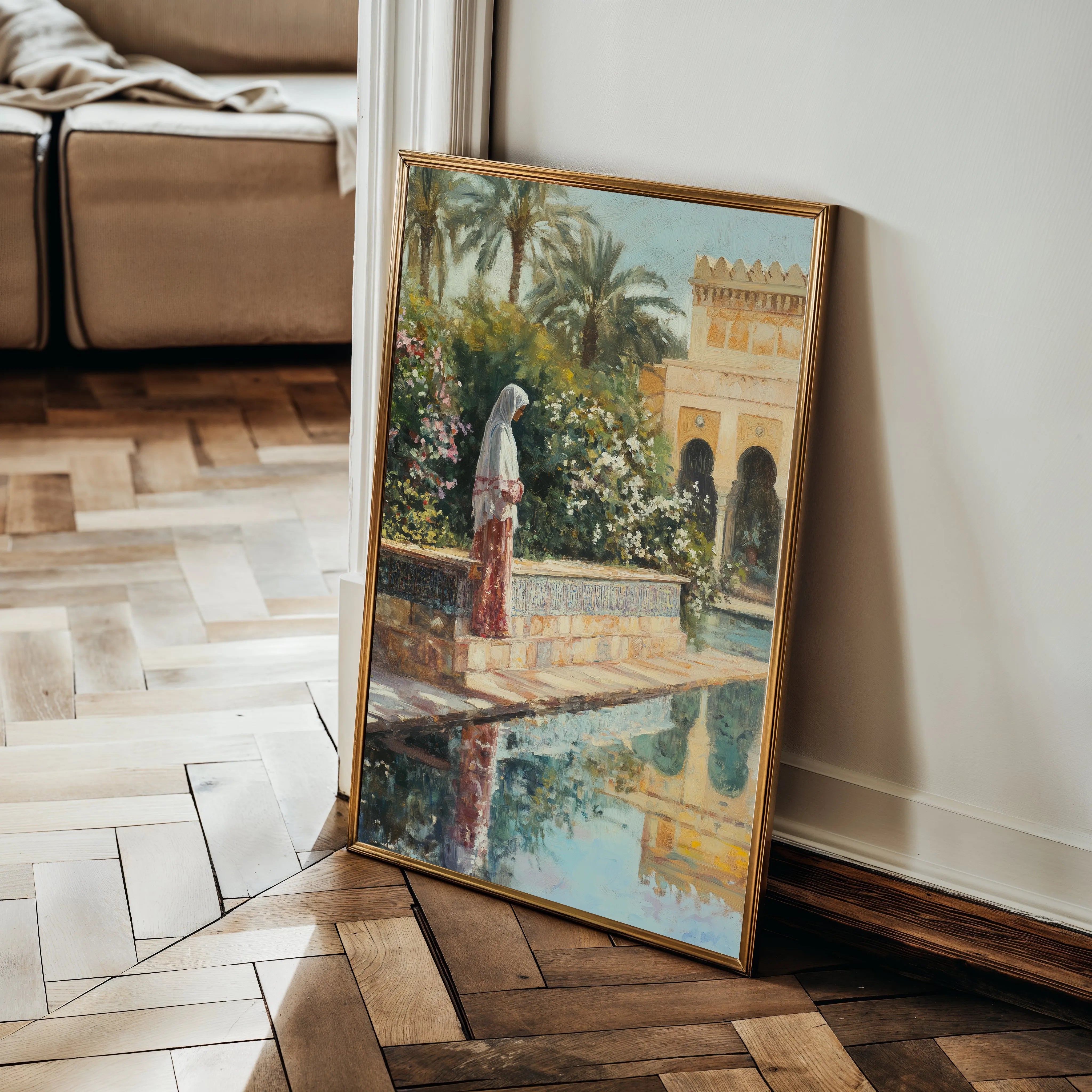Orientalist 085 Canvas Art 18" x 24" / 45 x 60 cm / Black
