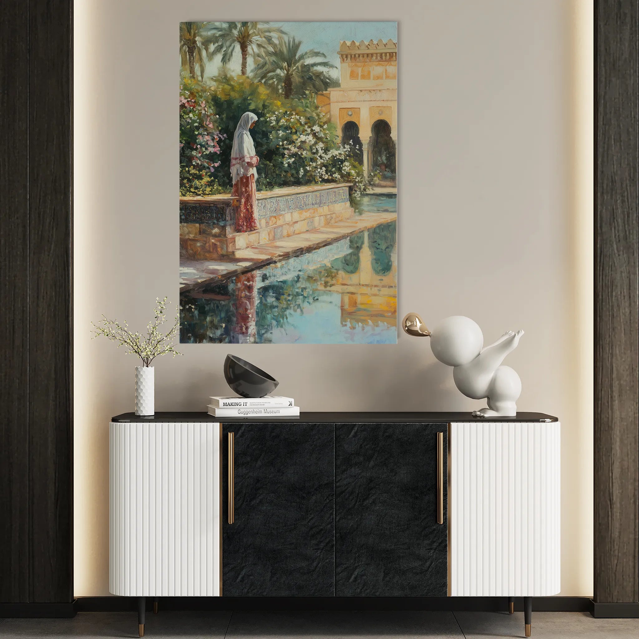 Orientalist 085 Canvas Art 18" x 24" / 45 x 60 cm / Black