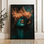 Portrait 085 Canvas Art 18" x 24" / 45 x 60 cm / Black