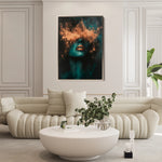 Portrait 085 Canvas Art 18" x 24" / 45 x 60 cm / Black