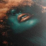 Portrait 085 Canvas Art 18" x 24" / 45 x 60 cm / Black