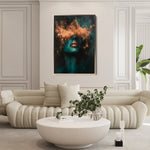 Portrait 085 Canvas Art 60 x 40 cm / Black